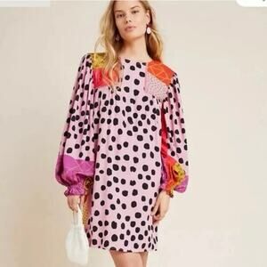 Blank London Patchwork Polka Dot Dress – XS